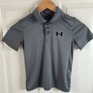 Boys Under Armour Gray Polo Shirt